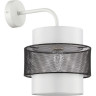 Бра LUMION ANIMAISA 8002/1W MODERNI LN24 Е27 60W 220V белый, черный металл/металл, текстиль