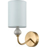 Бра LUMION ANRI 6590/1W CLASSI LN24 E14 1*40W 220Vлатунь/мятный зеленый, металл, керамика/текстиль