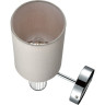 Бра LUMION ARNIKA 6585/1W MODERNI LN24 E14 1*40W 220V хром/бежевый, металл/текстиль, стекло