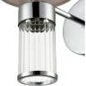 Бра LUMION ARNIKA 6585/1W MODERNI LN24 E14 1*40W 220V хром/бежевый, металл/текстиль, стекло