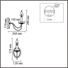 Бра LUMION CLASSI INCANTO 8033/1W