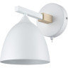 Бра LUMION COLANGE 8095/1W MODERNI LN25 268Е27 1*60W 220V белый/белый металл, дерево/металл