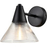 Бра LUMION CORNE 6595/1W MODERNI LN24 E27 1*60W 220V черный/прозрачный, металл/стекло