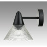 Бра LUMION CORNE 6595/1W MODERNI LN24 E27 1*60W 220V черный/прозрачный, металл/стекло