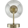 Бра LUMION CORNE 6596/1W MODERNI LN24 E27 1*60W 220V латунь титаниум/прозрачный, металл/стекло