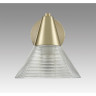 Бра LUMION CORNE 6596/1W MODERNI LN24 E27 1*60W 220V латунь титаниум/прозрачный, металл/стекло