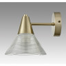 Бра LUMION CORNE 6596/1W MODERNI LN24 E27 1*60W 220V латунь титаниум/прозрачный, металл/стекло
