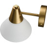 Бра LUMION CORNE 8113/1W MODERNI LN25 E27 1*60W 220V латунь/белый, металл/стекло