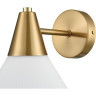 Бра LUMION CORNE 8113/1W MODERNI LN25 E27 1*60W 220V латунь/белый, металл/стекло