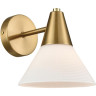 Бра LUMION CORNE 8113/1W MODERNI LN25 E27 1*60W 220V латунь/белый, металл/стекло
