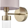 Бра LUMION DAMONA 8109/1W MODERNI LN25 E14 40W 220V латунь титаниум/бежевый, металл/текстиль/стекло