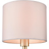 Бра LUMION DAMONA 8109/1W MODERNI LN25 E14 40W 220V латунь титаниум/бежевый, металл/текстиль/стекло