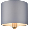 Бра LUMION DAMONA 8108/1W MODERNI LN25 E14 40W 220V латунь титаниум/серый, металл/текстиль/стекло