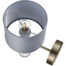 Бра LUMION DAMONA 8108/1W MODERNI LN25 E14 40W 220V латунь титаниум/серый, металл/текстиль/стекло