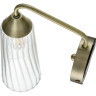 Бра LUMION DOLIANA 6584/1W MODERNI LN24 E14 1*40W 220V бронза/прозрачный, металл/стекло