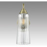 Бра LUMION DOLIANA 6584/1W MODERNI LN24 E14 1*40W 220V бронза/прозрачный, металл/стекло