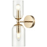 Бра LUMION KASSIA 6586/2W MODERNI LN24 E14 2*40W 220V золото/прозрачный, металл/стекло