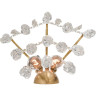 Бра LUMION KRISTINA CLASSI LN25 22 8243/2W Е14 2*40W 220V латунь, металл/хрусталь