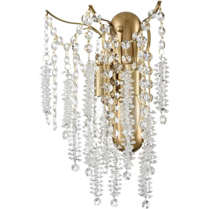 Бра LUMION KRISTINA CLASSI LN25 22 8243/2W Е14 2*40W 220V латунь, металл/хрусталь