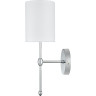 Бра LUMION LATTI 6589/1W CLASSI LN24 E14 1*40W 220V хром/белый, металл/текстиль