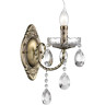 Бра LUMION LINN CLASSI LN25 8190/1W E14 1*40W 220V античная бронза, металл/хрусталь