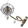 Бра LUMION LINN CLASSI LN25 8190/1W E14 1*40W 220V античная бронза, металл/хрусталь