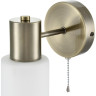 Бра LUMION MAVE 8100/1W COMFI LN25 74 Е14 1*40W 220V бронза/белый металл/стекло