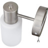 Бра LUMION MAVE 8099/1W COMFI LN25 76 Е14 1*40W 220V никель/белый металл/стекло