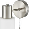 Бра LUMION MAVE 8099/1W COMFI LN25 76 Е14 1*40W 220V никель/белый металл/стекло