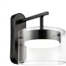 Бра LUMION NATALINA 8232/1W COMFI LN25 193 LED GX70 1*10W 220V черный/прозрачный, металл/стекло