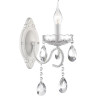 Бра LUMION SNOW CLASSI LN25 8189/1W E14 1*40W 220V белый металл/хрусталь