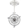 Бра LUMION SNOW CLASSI LN25 8189/1W E14 1*40W 220V белый металл/хрусталь