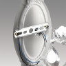 Бра LUMION SNOW CLASSI LN25 8189/1W E14 1*40W 220V белый металл/хрусталь
