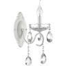 Бра LUMION SNOW CLASSI LN25 8189/1W E14 1*40W 220V белый металл/хрусталь