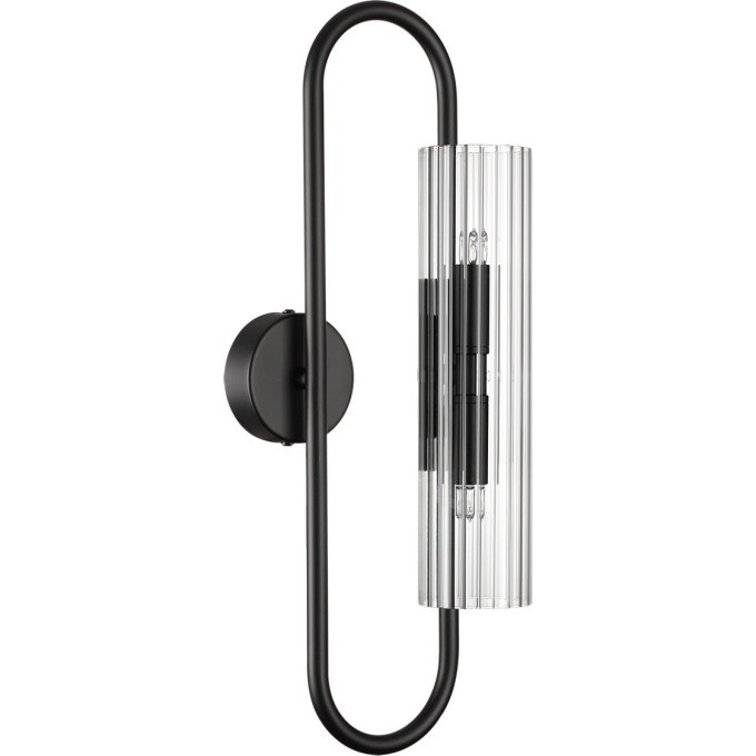 Бра LUMION TORONTO 6561/2W SUSPENTIONI LN24 G9 2*20W 220V черный/прозрачный/металл/стекло