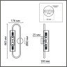 Бра LUMION TORONTO 6560/2W SUSPENTIONI LN24 G9 2*20W 220V золотой/прозрачный/металл/стекло