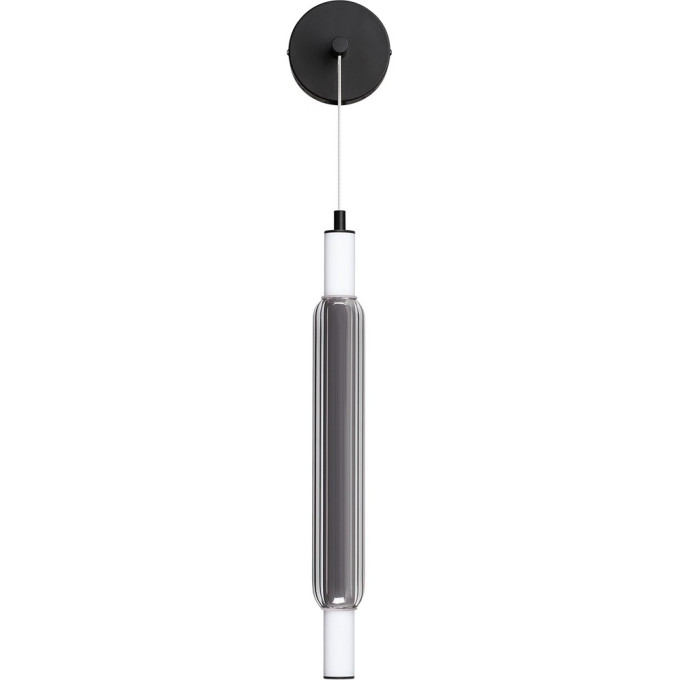 Бра LUMION TRENDY 6556/15WL LEDIO LN24 LED 15W 4000К 220V черный/дымчатый/металл/акрил, стекло