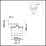Бра LUMION VERDI 6587/1W MODERNI LN24 E14 1*40W 220V золото/прозрачный, металл/стекло