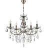 Люстра LUMION LINN CLASSI LN25 8190/5 E14 5*40W 220V античная бронза, металл/хрусталь