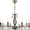 Люстра LUMION LINN CLASSI LN25 8190/8 E14 8*40W 220V античная бронза, металл/хрусталь