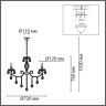 Люстра LUMION LINN CLASSI LN25 8190/8 E14 8*40W 220V античная бронза, металл/хрусталь