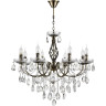 Люстра LUMION LINN CLASSI LN25 8190/8 E14 8*40W 220V античная бронза, металл/хрусталь