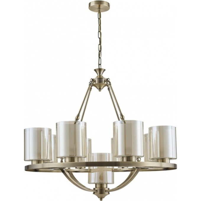 Люстра LUMION RIVERLY 6524/9 COUNTY LN23 219 E27 9*60W 220V античная латунь