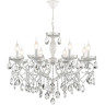 Люстра LUMION SNOW 8189/8 CLASSI LN25 E14 8*40W 220V белый, металл/хрусталь