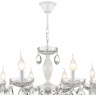 Люстра LUMION SNOW 8189/8 CLASSI LN25 E14 8*40W 220V белый, металл/хрусталь