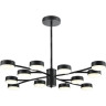 Люстра LUMION TORINA 8117/12 COMFI LN25 LED GX53 12*7W 220V черный, металл