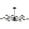 Люстра LUMION TORINA 8117/18 COMFI LN25 LED GX53 18*7W 220V черный, металл