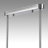 Люстра на штанге LUMION TAUNA 8114/6 MODERNI LN25 G9 3*30W + E14 3*40W 220V хром/дымчатый, металл/стекло