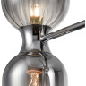 Люстра на штанге LUMION TAUNA 8114/10 MODERNI LN25 G9 5*30W + E14 5*40W 220V хром/дымчатый, металл/стекло