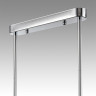 Люстра на штанге LUMION TAUNA 8114/10 MODERNI LN25 G9 5*30W + E14 5*40W 220V хром/дымчатый, металл/стекло